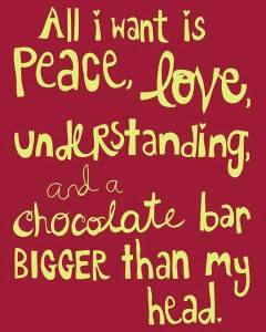 Chocolate Quote! (Image from: iheartinspiration.com)